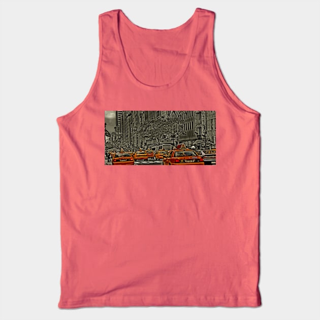 Yellow Cabs flow on 5th Ave Tank Top by jalfc46